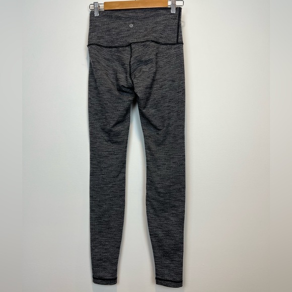 lululemon athletica Pants - Lululemon Wunder Under High Rise Luon Variegated Knit SZ 6 Leggings X10416